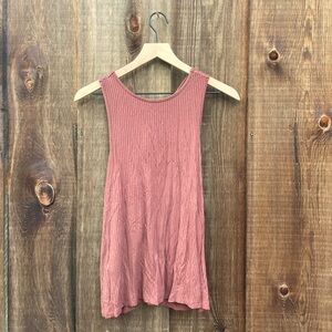 Old Navy Women’s Twisted Racer Back Tank Top Root Beer Size S